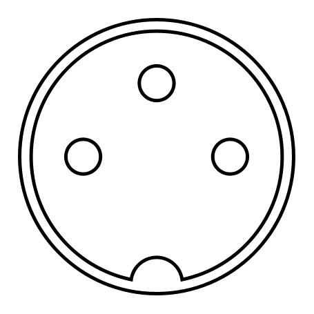 DIN-3 connector 180 icon