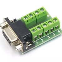 D-SUB DB9 DE-9 connector female met schroef terminals zonder behuizing