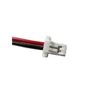 Connector JST-SH 1.0mm pitch 2-pin male met 20cm kabel zwart=links / rood=rechts