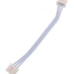 Connector JST-XH 2.54mm pitch 3-pin male-male met 50cm kabel wit-blauw