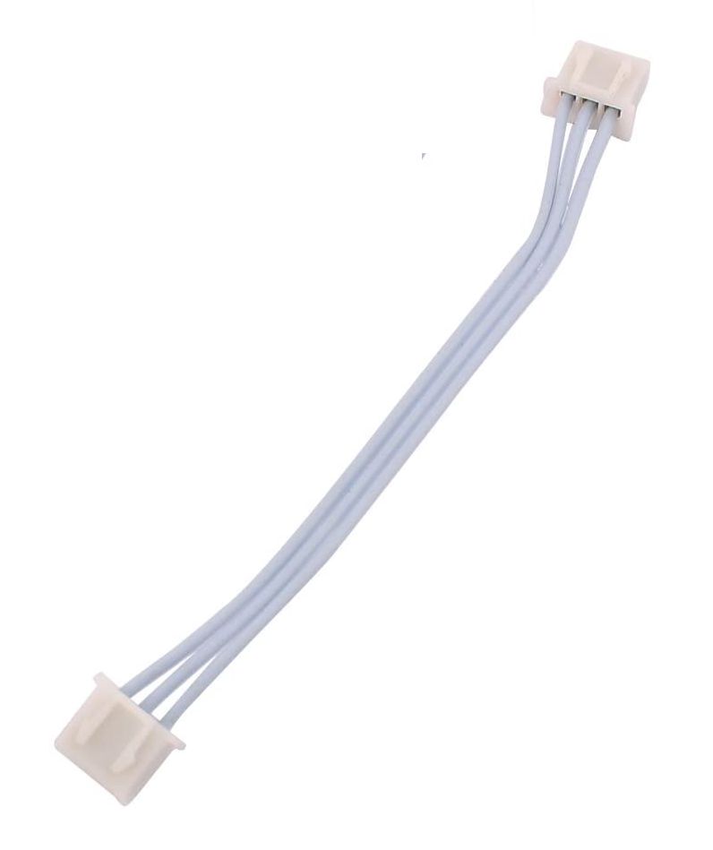 Connector JST-XH 2.54mm pitch 3-pin male-male met 50cm kabel wit-blauw