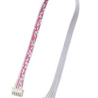 Connector JST-XH 2.54mm pitch 5-pin male-male met 20cm kabel wit/rood