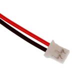 Connector JST-PH 2.0mm pitch 2-pin male met 30cm kabel zwart=links / rood=rechts