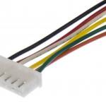 Connector JST-XH 2.54mm pitch 6-pin male met 30cm kabel