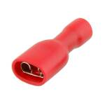Kabelschoen lip female 0.5-1.5mm2 met isolatie FDFD1.25-250 rood