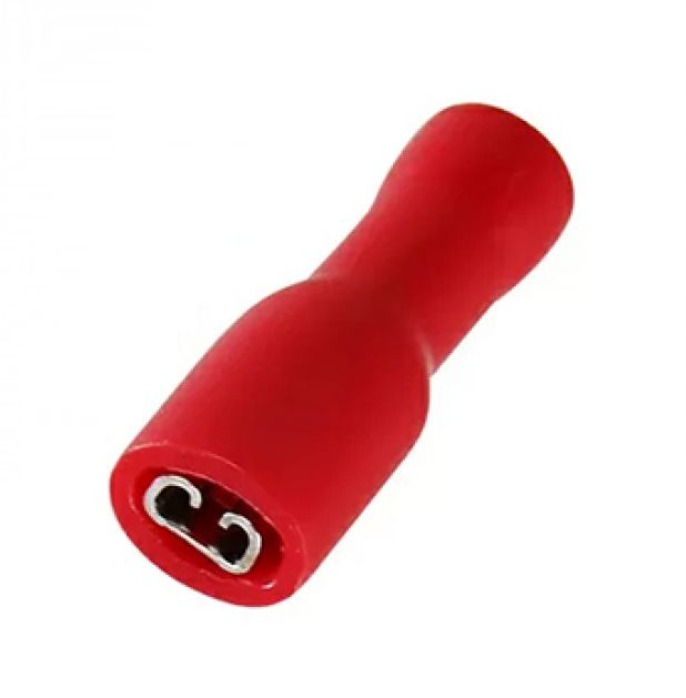Kabelschoen lip female 0.5-1.5mm2 met isolatie FDFD1.25-110 rood