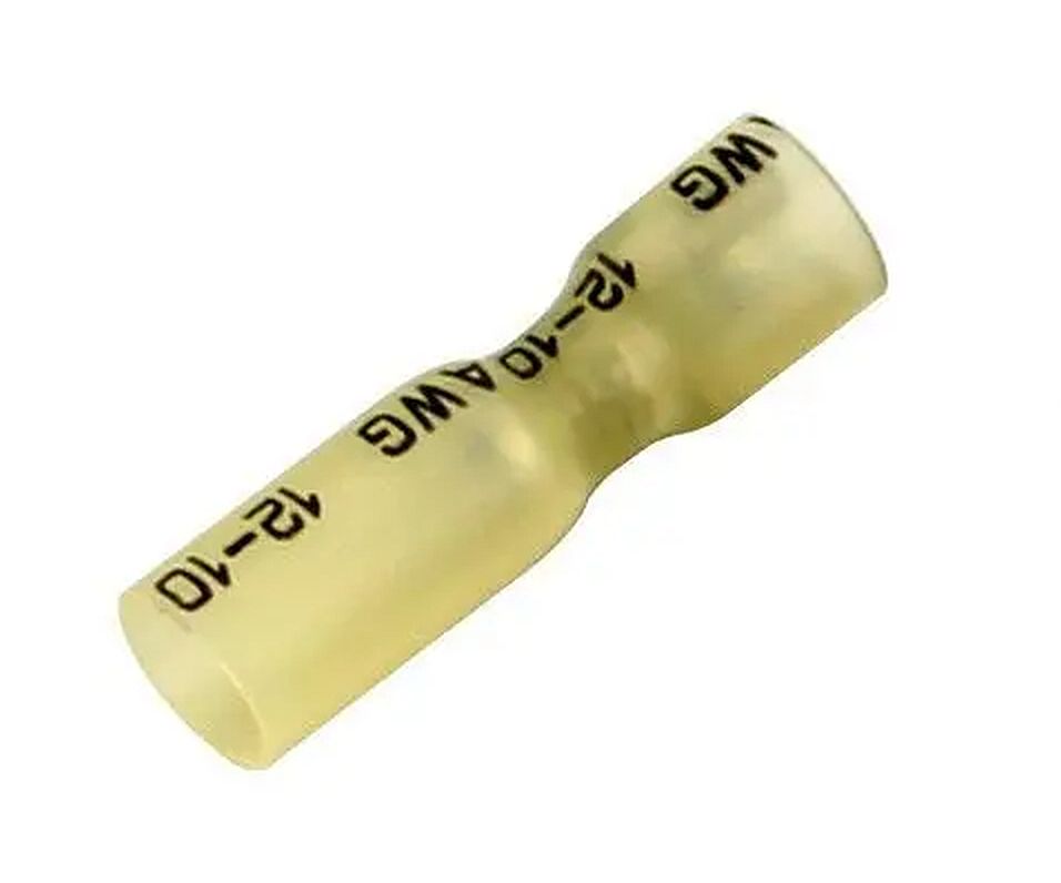 Kabelschoen lip female 4-6mm2 met isolatie krimpkous lijm waterdicht FDFD5.5-250 geel