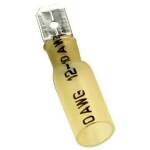 Kabelschoen lip male 4-6mm2 met isolatie krimpkous lijm waterdicht MDD5.5-250 geel