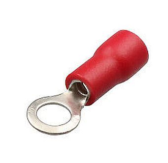 Kabelschoen ring 4mm 0.5-1.5mm2 RV1.25-4 rood