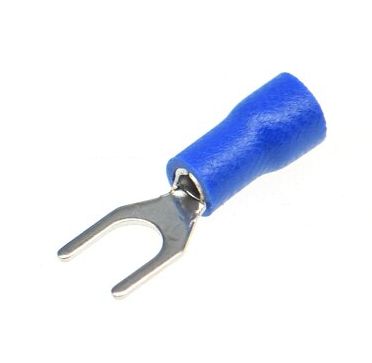 Kabelschoen vork 4mm 0.5-1.5mm2 SV1.25-4 blauw