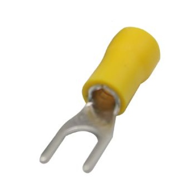 Kabelschoen vork 4mm 1.5-2.5mm2 SV2-4 geel