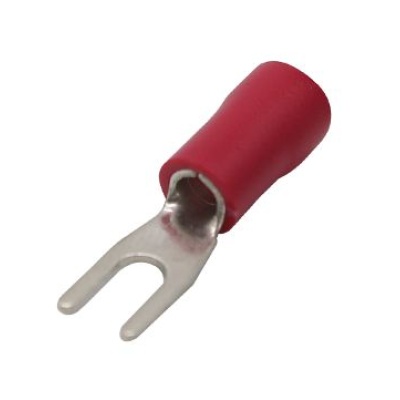 Kabelschoen vork 4mm 1.5-2.5mm2 SV2-3 rood