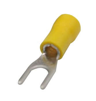 Kabelschoen vork 4mm 4-6mm2 SV5.5-4 geel