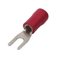 Kabelschoen vork 4mm 4-6mm2 SV5.5-4 rood