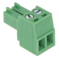 Klemblok Schroefterminal 3.5mm pitch 2-polig 1.5mm2 male KF2EDG 15EDG-3.5 groen