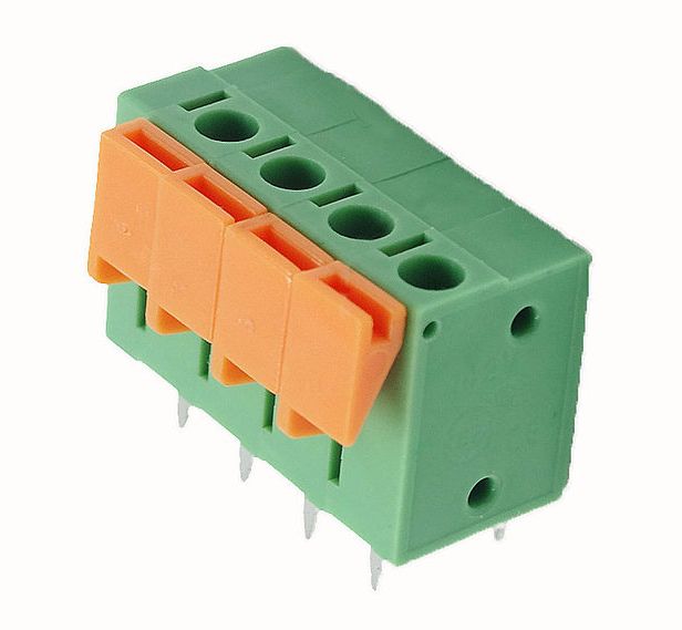 Klemblok Drukconnector 5.00mm pitch 4-polig 2.5mm2 KF142V-5.0 groen