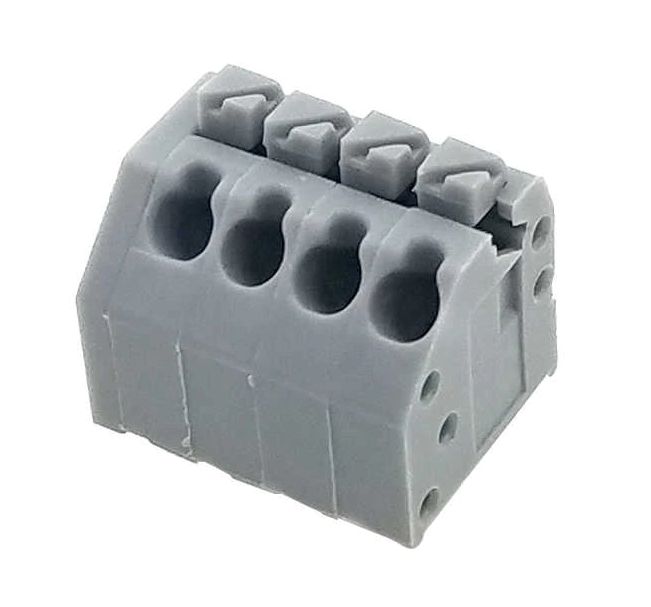 Klemblok Drukconnector 3.50mm pitch 4-polig 0.75mm2 KF250B-3.5 grijs