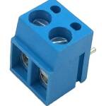 Klemblok Schroefterminal 5.00mm pitch 2-polig 2.5mm2 verticaal KF300R-5.0 blauw