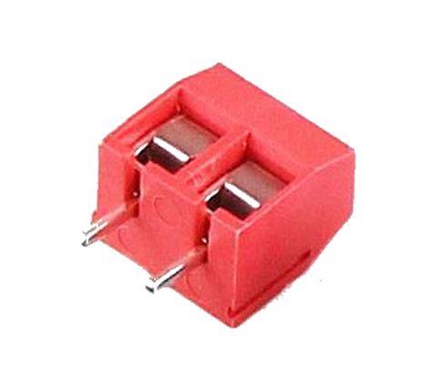 Klemblok Schroefterminal 5.00mm pitch 2-polig 2.5mm2 KF301-5.0 rood