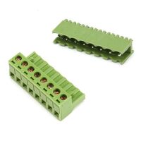 Klemblok en connector 5.00mm pitch 8-polig 2.5mm2 KF2EDGK groen