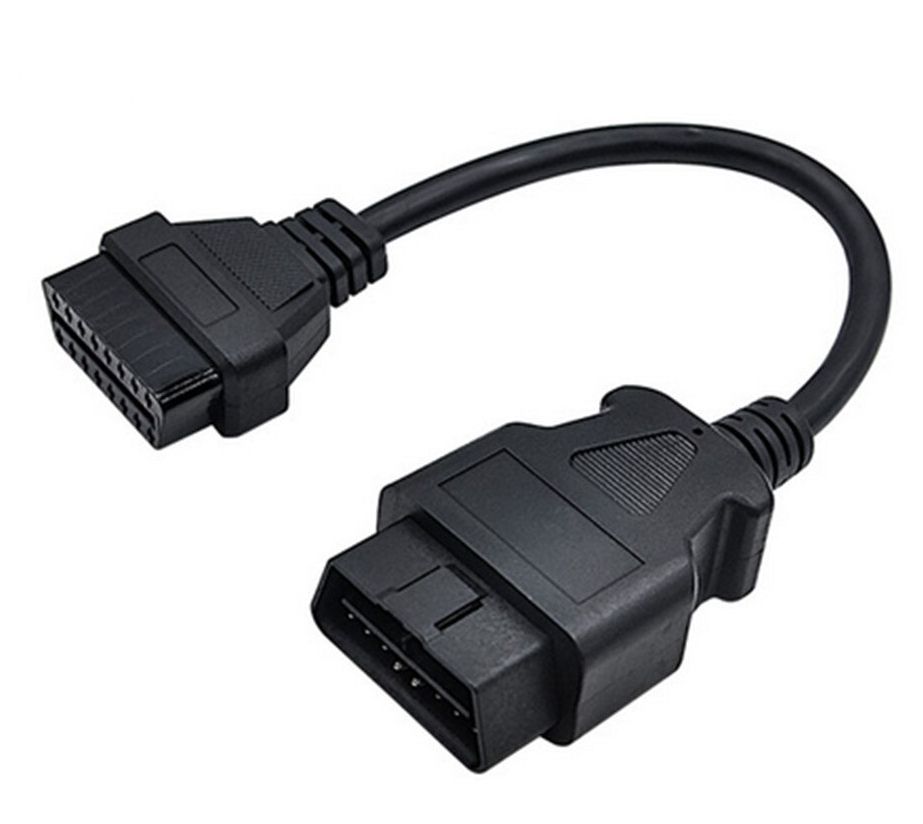 OBD2 16-pin verlengkabel J1962 zwart 02