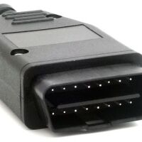 OBD2 16-pin male connector J1962 zwart