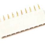 Pin header female pinsocket 1×10-pin 2.54mm pitch wit