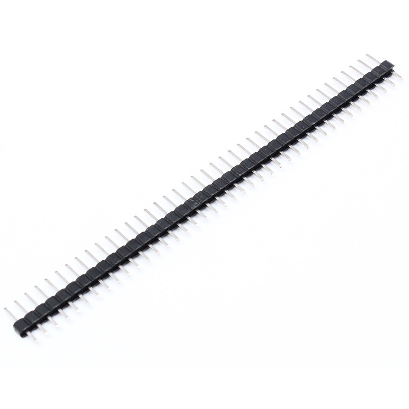 Pin header 1×40 pin 2.00mm pitch zwart