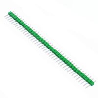 Pin header 1x40 pin 2.54mm pitch groen