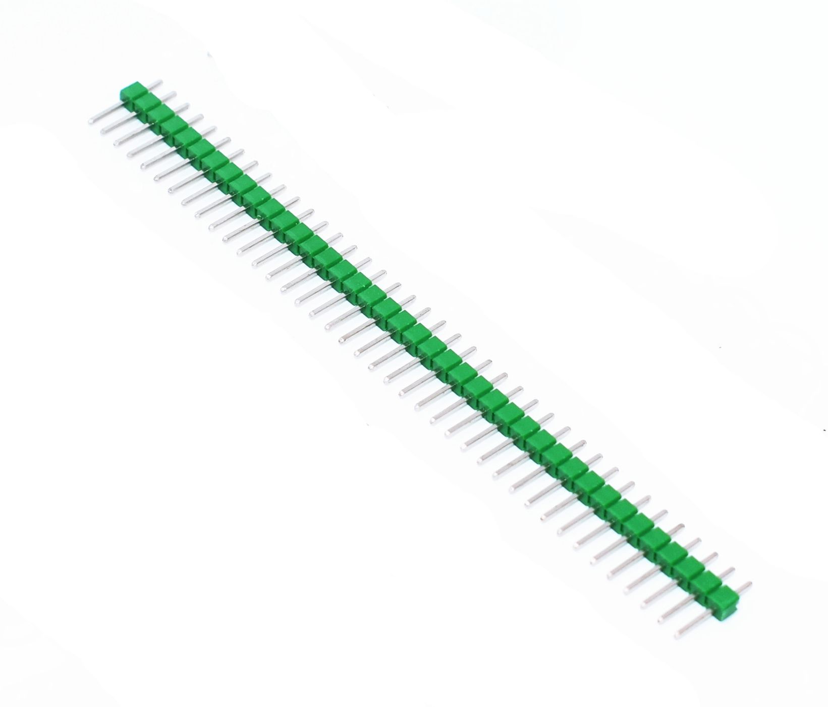 Pin header 1×40 pin 2.54mm pitch groen