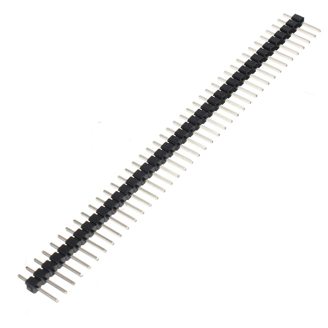 Pin header 1×40 pin 2.54mm pitch 11mm zwart