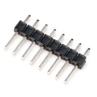 Pin header 1x8 pin 2.54mm pitch zwart