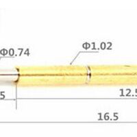 Pogo Pin Test Probe P75 afmetingen