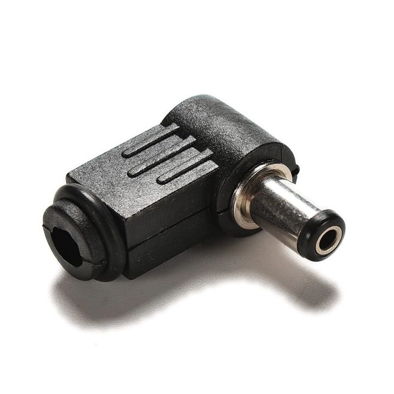 Power connector 5.5×2.1mm male hoek 90 graden lengte 9mm