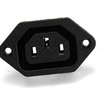 Power connector C13 female plug inbouw