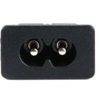 Power connector Eurostekker female plug C8 inbouw push-in 02