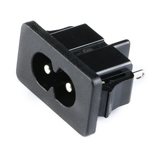 Power connector Eurostekker female plug C8 inbouw push-in 04