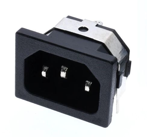 Power connector Eurostekker male plug C14 PCB 02