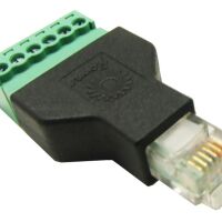 RJ connector 6P6C male met schroef terminals RJ12