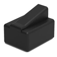 RJ connector 8P male bescherming cover stofkap zwart RJ45 model2