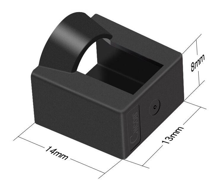 RJ connector 8P male bescherming cover stofkap zwart RJ45 afmetingen