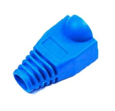 RJ connector 8P male cover blauw RJ45