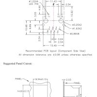 RJ connector 8P8C RJ45 HR911105A PCB maatvoering 02