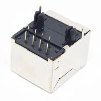 RJ connector 8P8C female metaal PCB (RJ45-RJ48) - 02