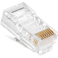 RJ connector 8P8C male transparant RJ45