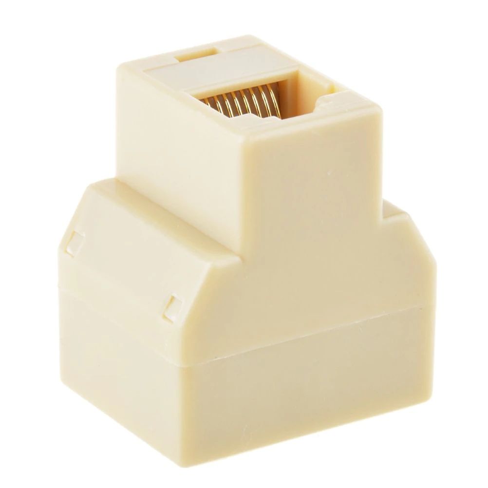 RJ45 CAT5E splitter t-stuk plastic 04