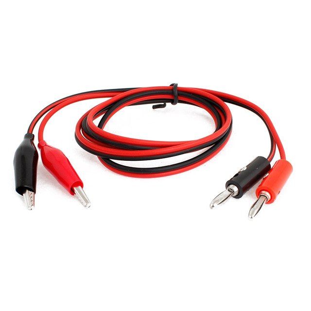 Meetsnoer banaanplug krokodillenklemmen 35mm rood-zwart 1m 02