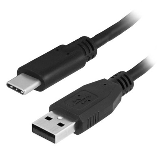 USB-A male naar USB-C male power kabel lengte 15cm zwart 02