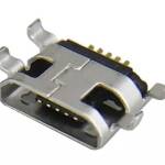 USB-micro connector female horizontaal type 12 PCB