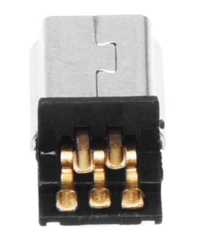 USB-B mini connector male zonder behuizing achterkant
